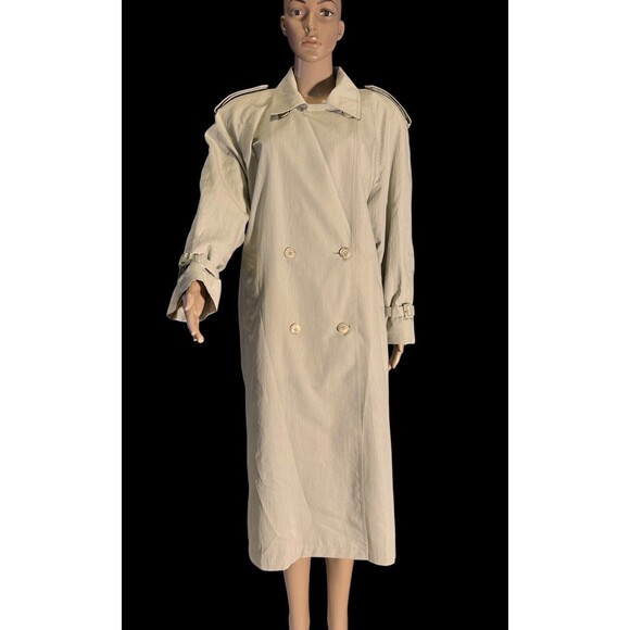 London Fog Maincoats of Weatherwear Distinction Womens 12 Pea Coat Trench VTG - Picture 9 of 16